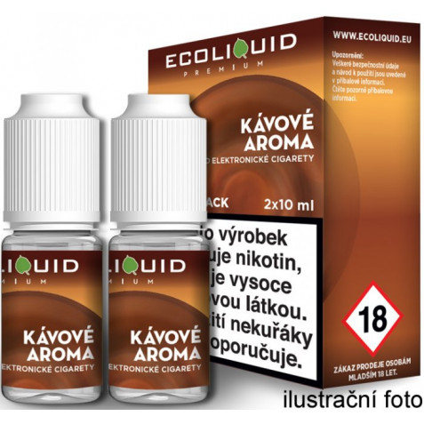 Liquid Ecoliquid Premium 2Pack Coffee 2x10ml - 0mg (Káva)