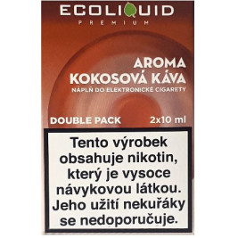 Liquid Ecoliquid Premium 2Pack Coconut Coffee 2x10ml - 0mg 