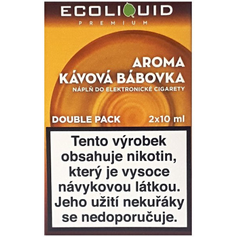 Liquid Ecoliquid Premium 2Pack Coffee Cake 2x10ml - 0mg
