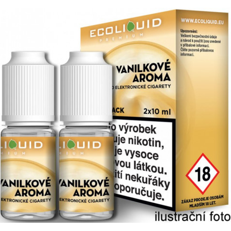 Liquid Ecoliquid Premium 2Pack Vanilla 2x10ml - 6mg (Vanilka)