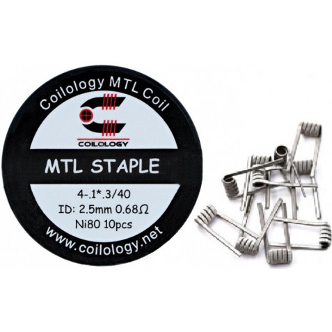 Coilology MTL Staple předmotané spirálky Ni80 0,68ohm 10ks