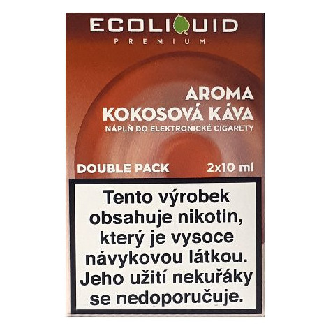 Liquid Ecoliquid Premium 2Pack Coconut Coffee 2x10ml - 12mg