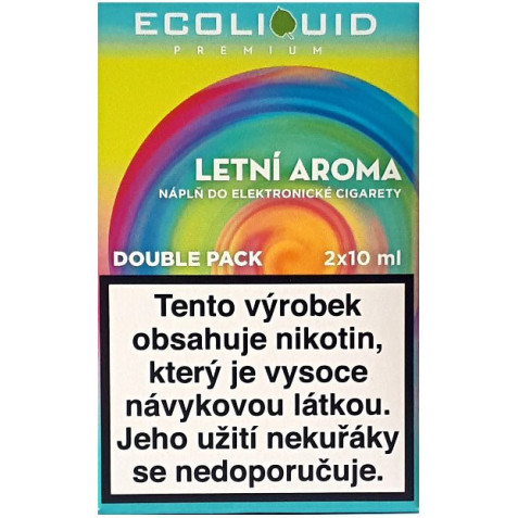 Liquid Ecoliquid Premium 2Pack Summer flavor 2x10ml - 12mg